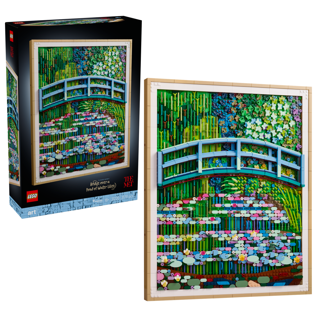 LEGO anunță oficial 31220 Claude Monet – Bridge over a Pond of Water Lilies: O capodoperă impresionistă transformată în artă tactilă