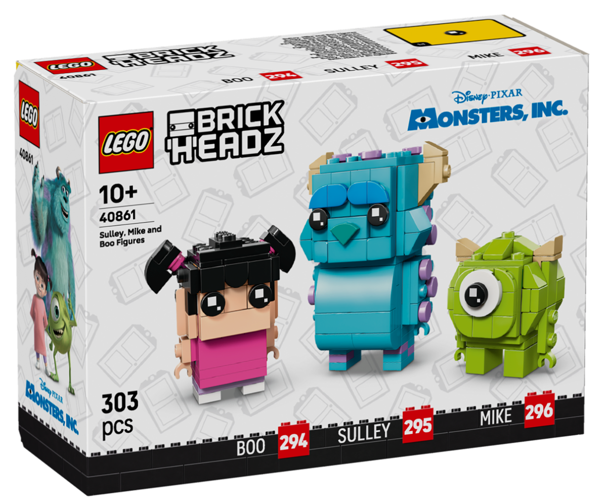LEGO anunță primul set Monsters, Inc. din istorie: Sulley, Mike și Boo se alătură seriei BrickHeadz în 2026