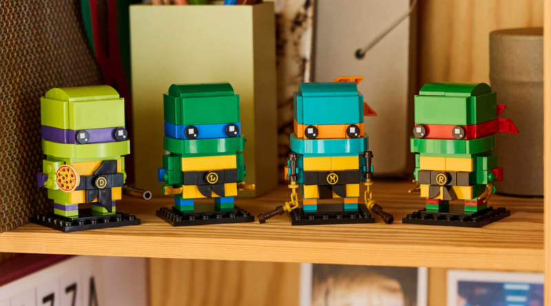 LEGO readuce Țestoasele Ninja după un deceniu: Primele detalii despre noul set BrickHeadz Teenage Mutant Ninja Turtles Figures