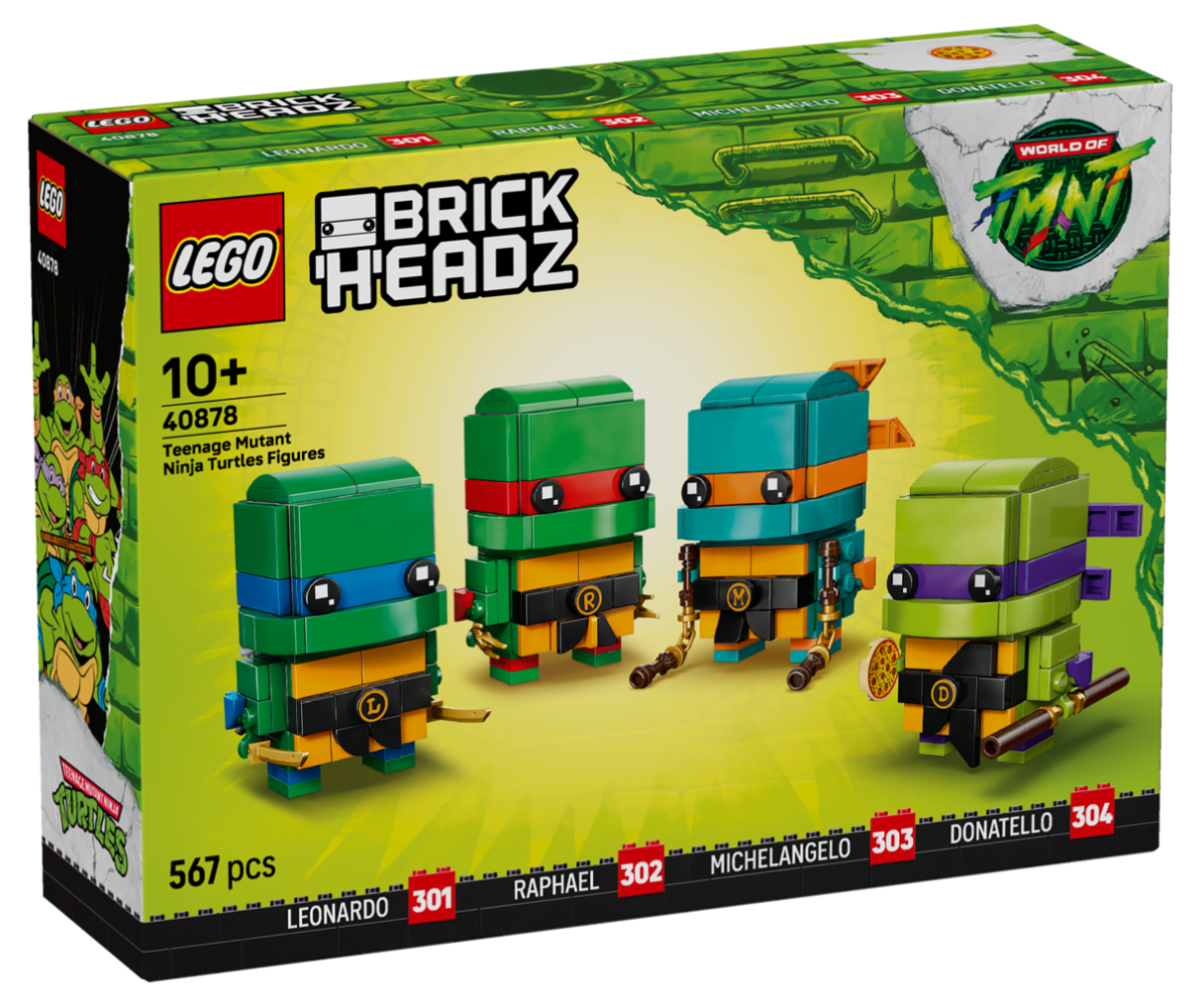 LEGO readuce Țestoasele Ninja după un deceniu: Primele detalii despre noul set BrickHeadz Teenage Mutant Ninja Turtles Figures