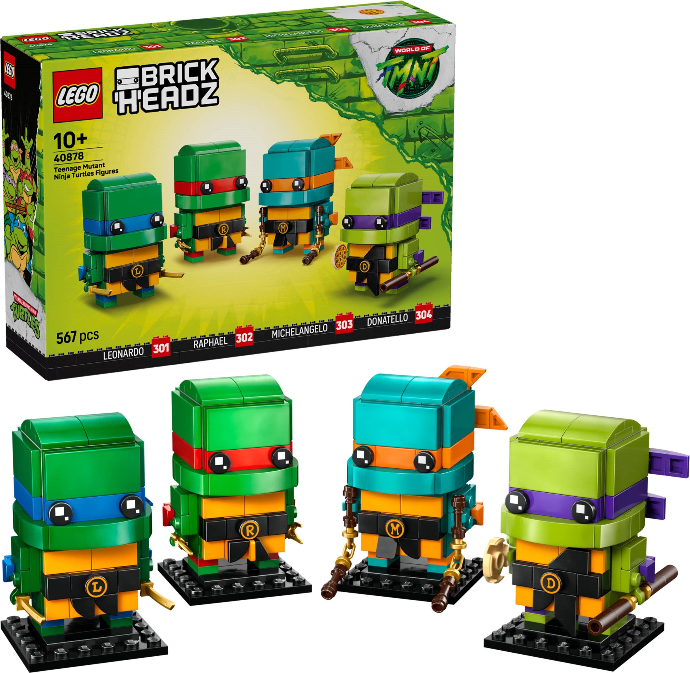 LEGO anunță revenirea Țestoaselor Ninja: Detalii complete despre noul set BrickHeadz 40878