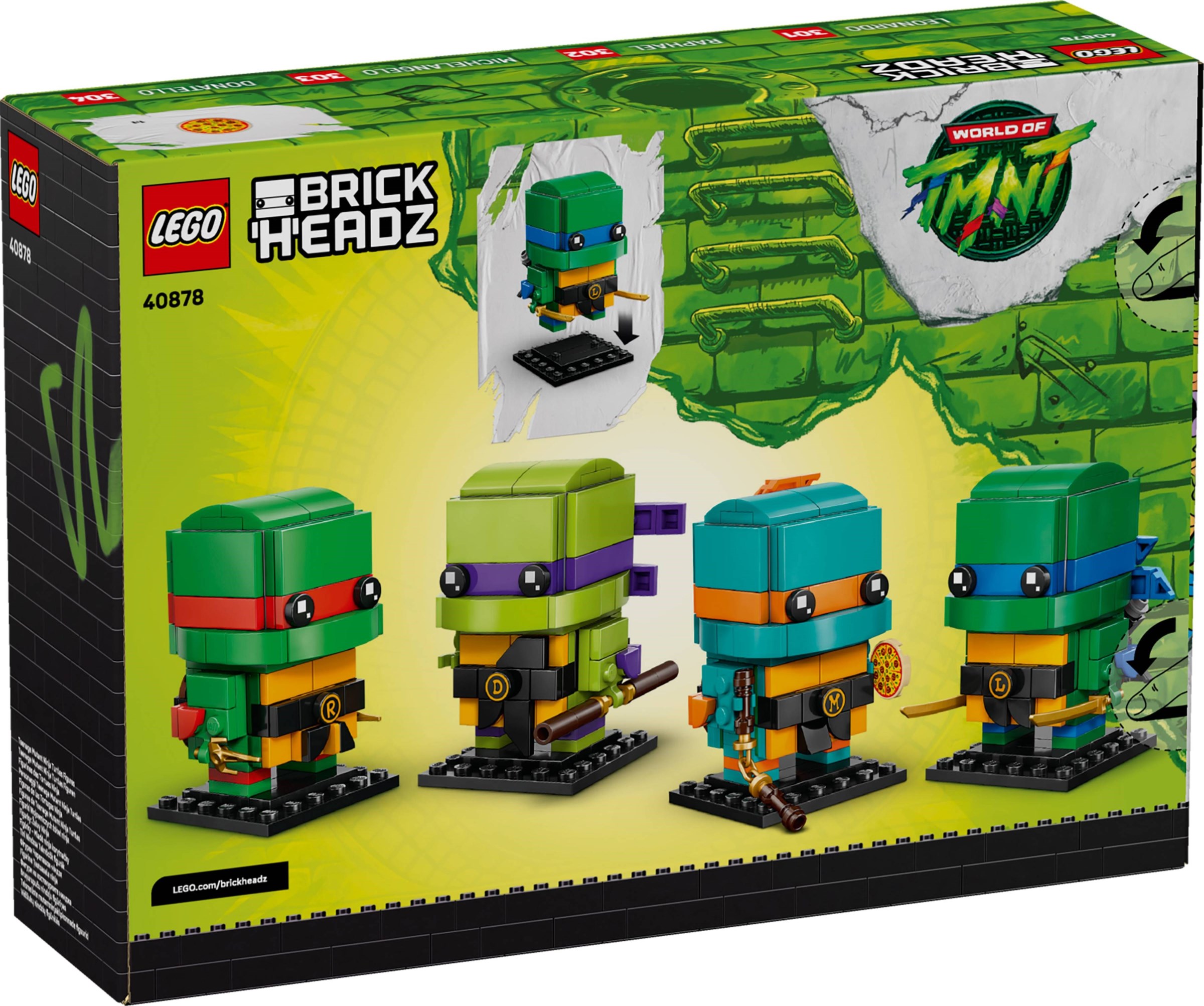 LEGO anunță revenirea Țestoaselor Ninja: Detalii complete despre noul set BrickHeadz 40878
