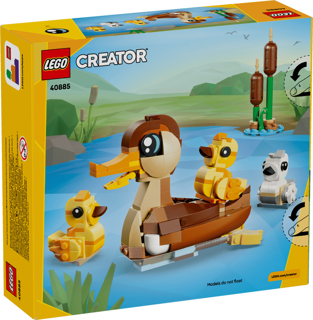 LEGO lansează 40885 Duck Family: O aventură acvatică plină de nostalgie și detalii fermecătoare