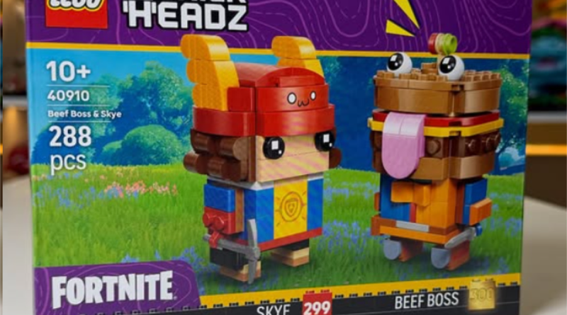 LEGO anunță lansarea Beef Boss & Skye: Povestea celei de-a 300-a figurine BrickHeadz din universul Fortnite