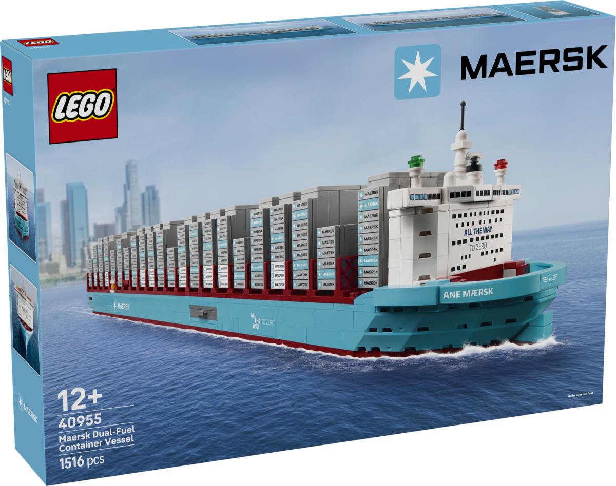 LEGO lansează noul 40955 Maersk Dual-Fuel Container Vessel – O capodoperă a ingineriei maritime sustenabile