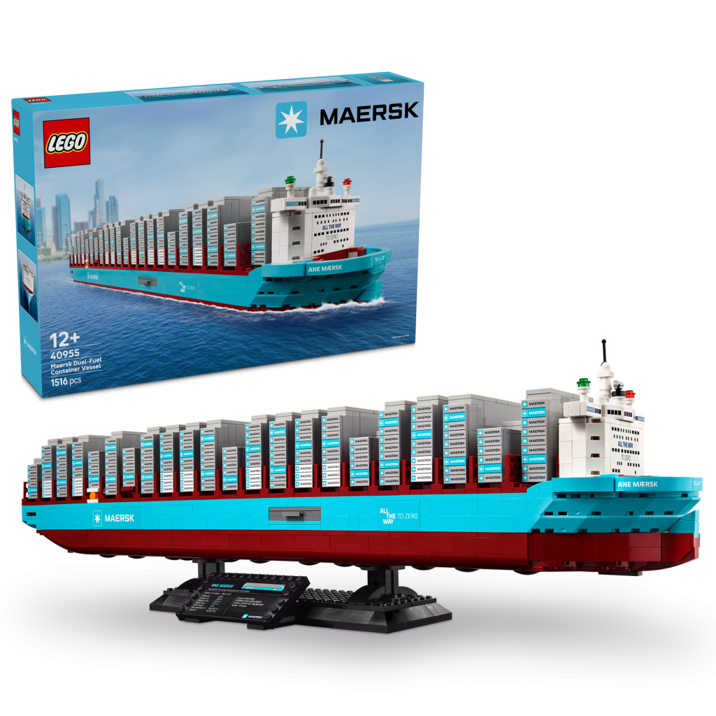 LEGO lansează noul 40955 Maersk Dual-Fuel Container Vessel – O capodoperă a ingineriei maritime sustenabile