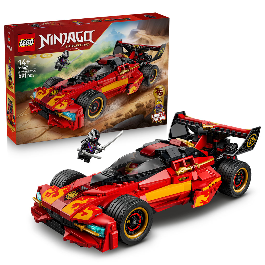 LEGO lansează X-1 Ninja Charger 15th Anniversary (71867): O legendă Ninjago revine pentru a celebra 15 ani de aventură