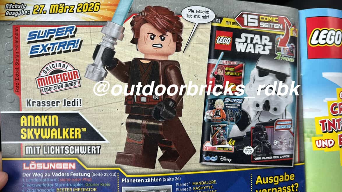 Detalii noi despre minifigurile rare ce vor însoți revistele LEGO Star Wars și NINJAGO în 2026