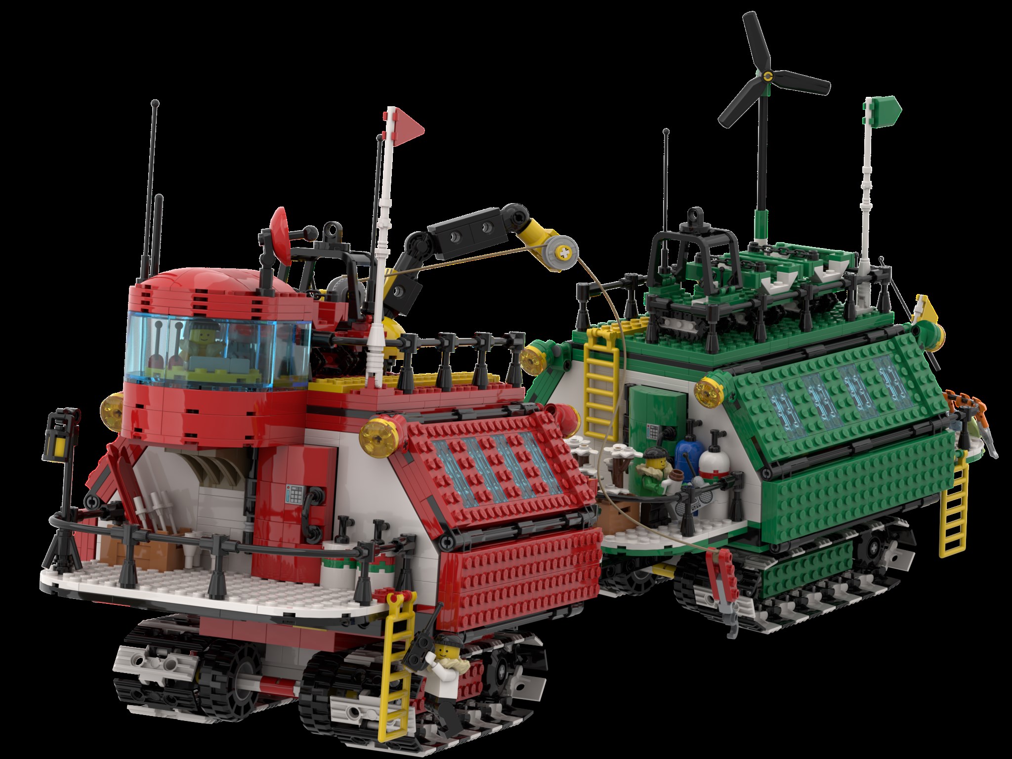 Polar Nomads: Crawler Convoy – O aventură înghețată spectaculoasă în BrickLink Designer Program Series 10