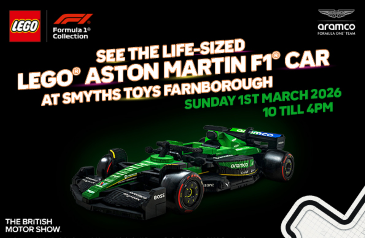 LEGO anunță o prezență spectaculoasă la The British Motor Show 2026: Detalii despre noua zonă interactivă LEGO & Smyths