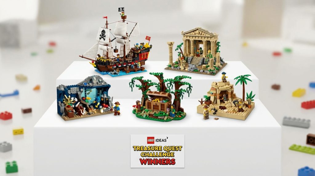 LEGO anunță marii câștigători ai provocării Treasure Quest: Cinci creații spectaculoase vor fi dezvăluite în 2026