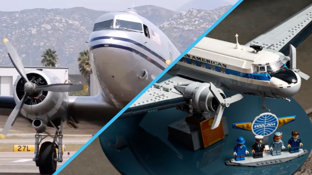 LEGO anunță spectaculosul set Icons 11378 Douglas DC-3 PAN AM Airliner: O legendă a aviației revine din piese