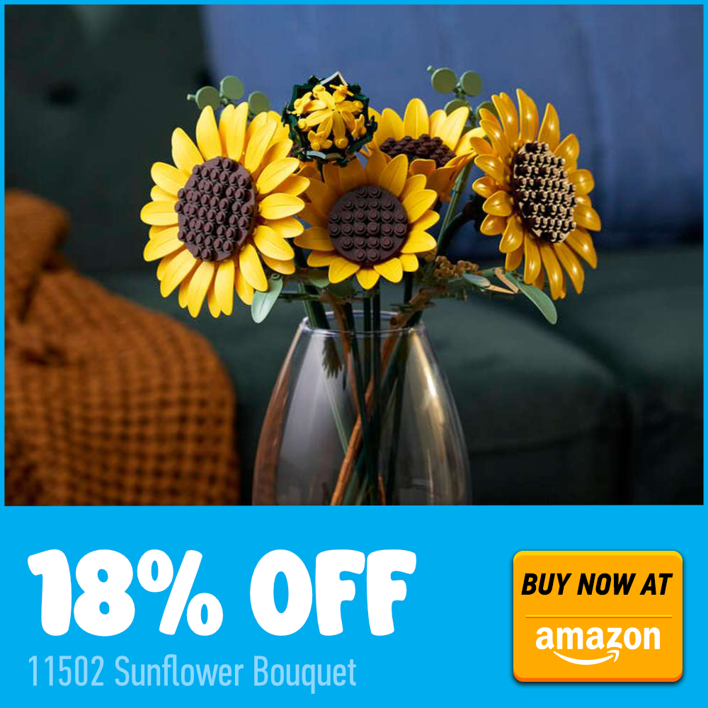 Ofertă specială pentru noile seturi LEGO Botanicals: Reduceri imediate la Sunflower Bouquet și Magnolia Branches