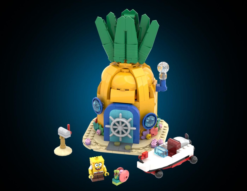Detalii noi despre LEGO Icons 11386 SpongeBob SquarePants: Conch Street și revenirea în Bikini Bottom
