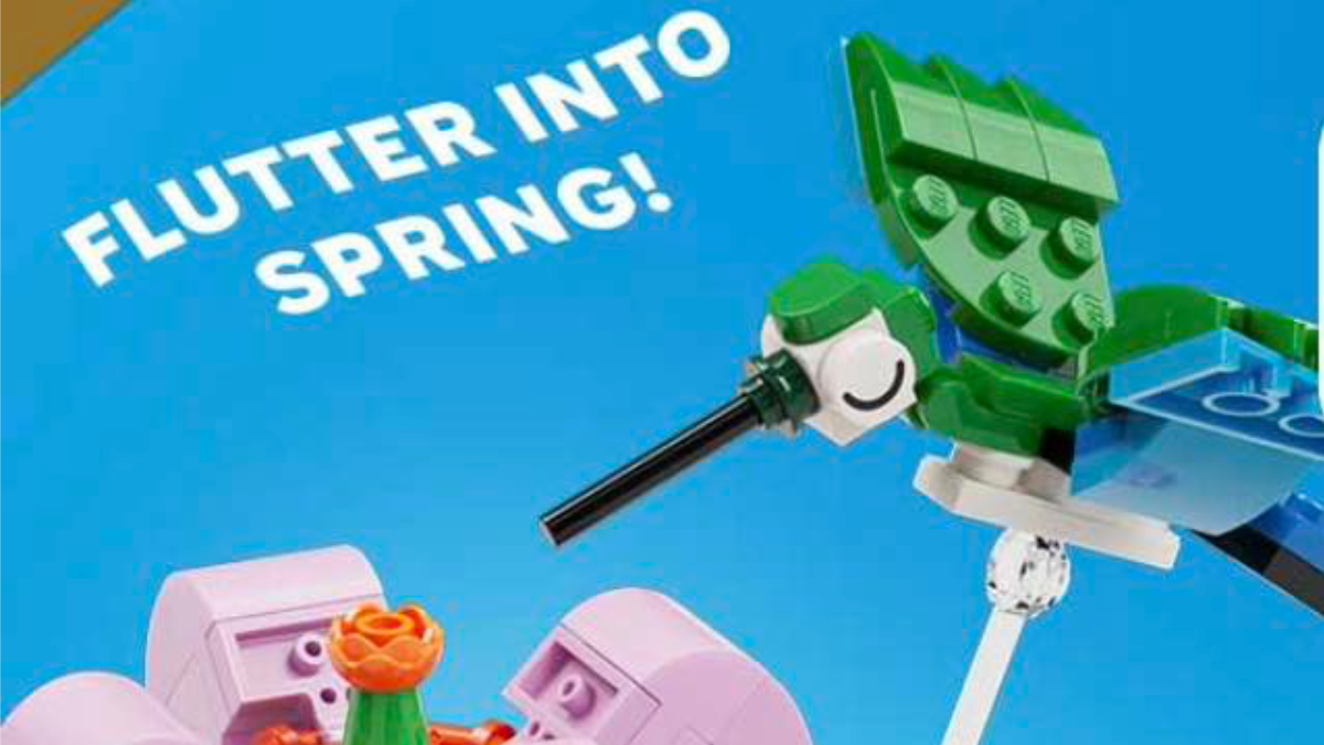 LEGO anunță un nou eveniment gratuit în martie 2026: Construiește propriul model Happy Hummingbird