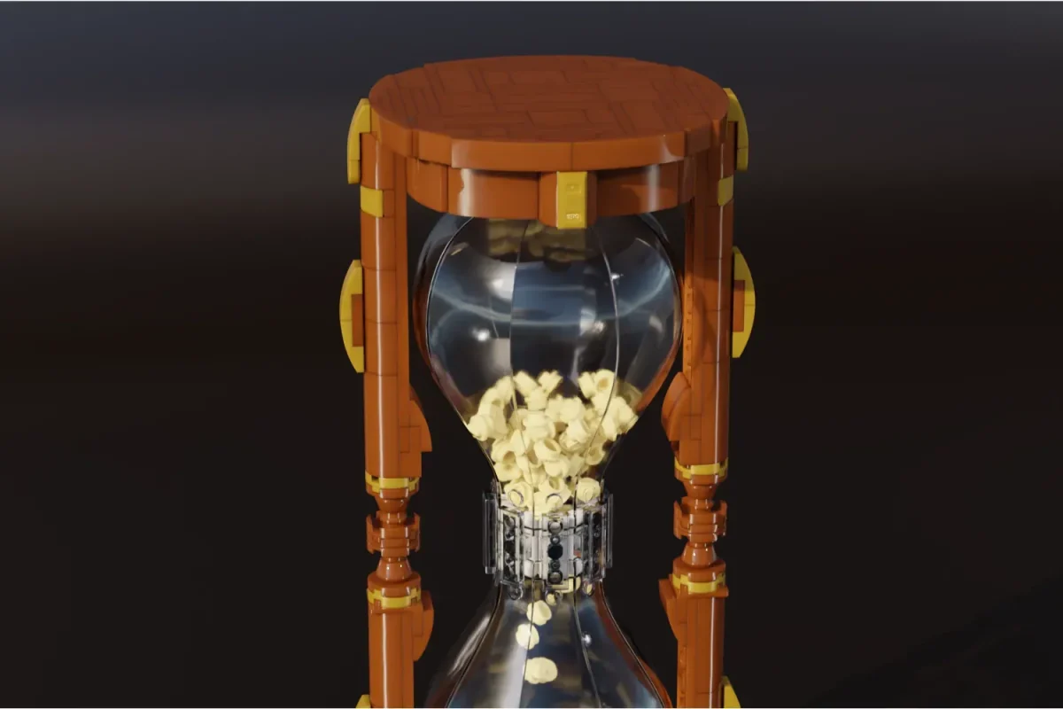 Detalii noi despre The Ornate Hourglass: Proiectul care transformă timpul în piese LEGO