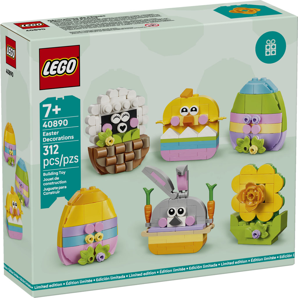 LEGO anunță noul set Easter Decorations (40890): O explozie de culoare pentru sărbătorile de primăvară