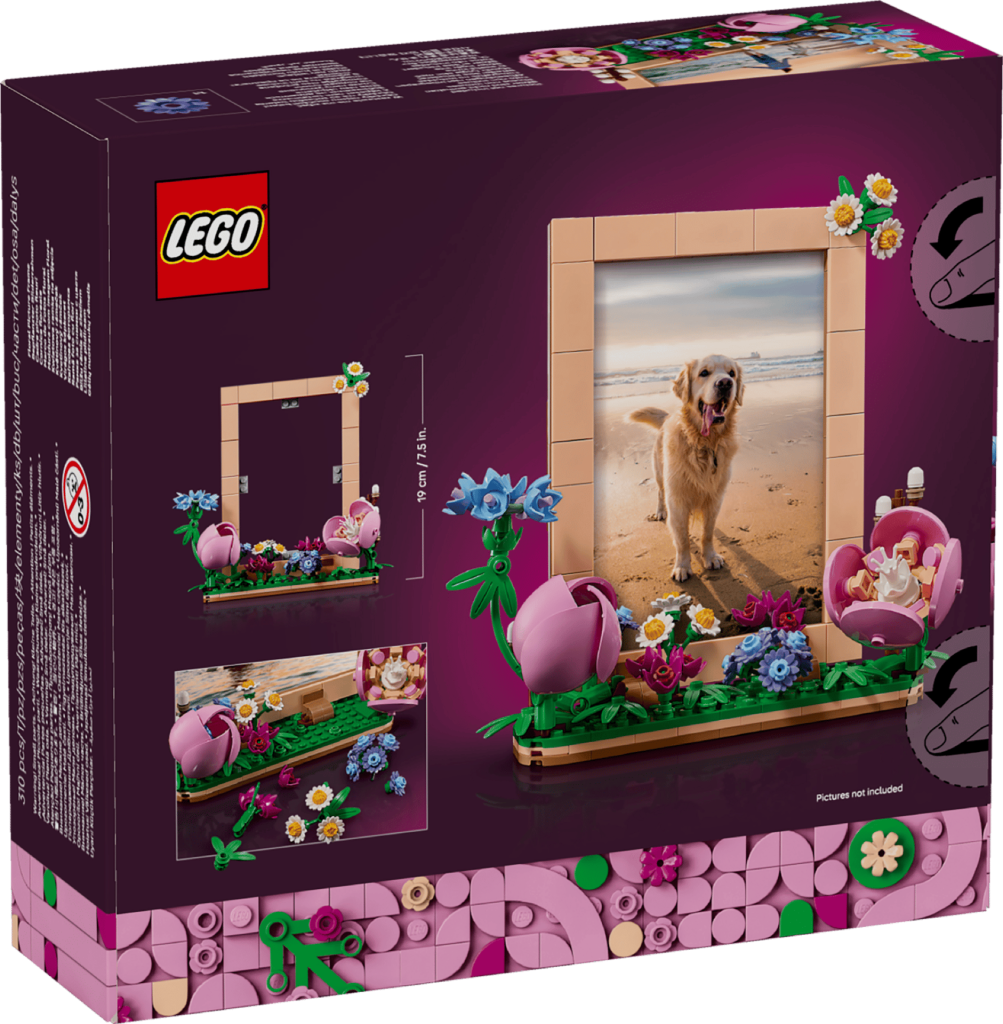 LEGO lansează 40916 Floral Picture Frame: O nouă piesă de decor spectaculoasă în colecția Botanicals