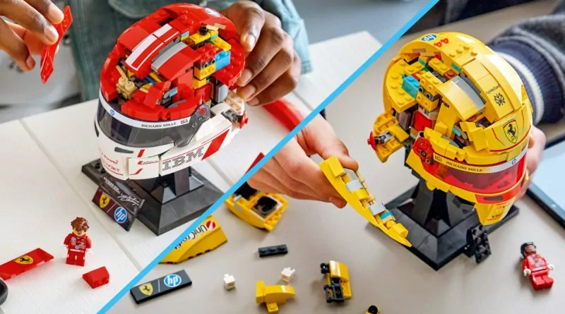 LEGO lansează primele căști de Formula 1 cu minifigurine exclusive pentru Charles Leclerc și Lewis Hamilton