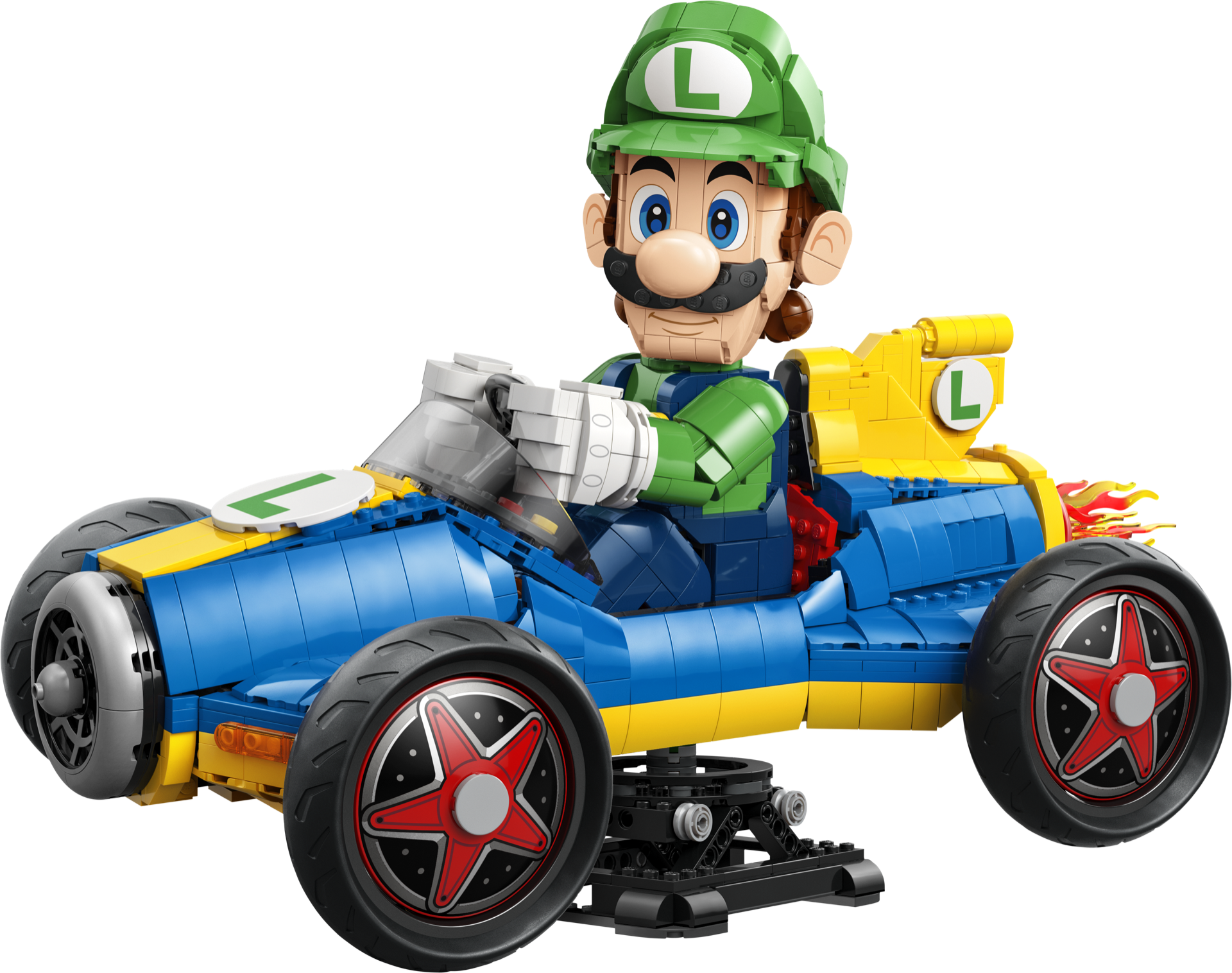 LEGO Mario Kart: Duelul giganților între seturile 72037 Mario & Standard Kart și 72050 Luigi & Mach 8