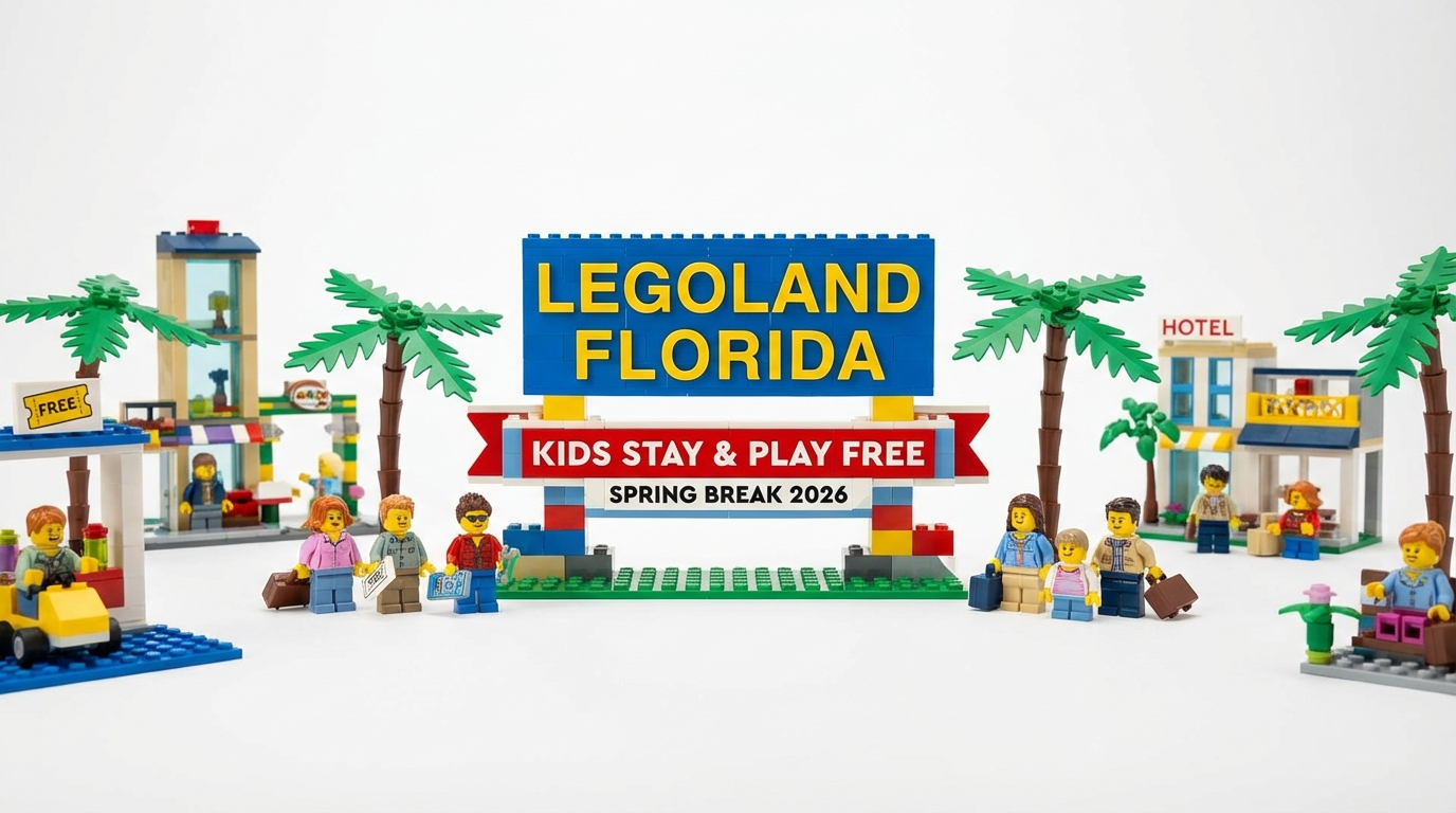 Ofertă specială la LEGOLAND Florida: Copiii beneficiază de gratuitate pentru vacanța din primăvara anului 2026