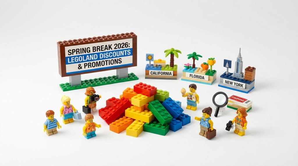 Promoții speciale pentru vacanța de primăvară 2026 la parcurile LEGOLAND din California, Florida și New York