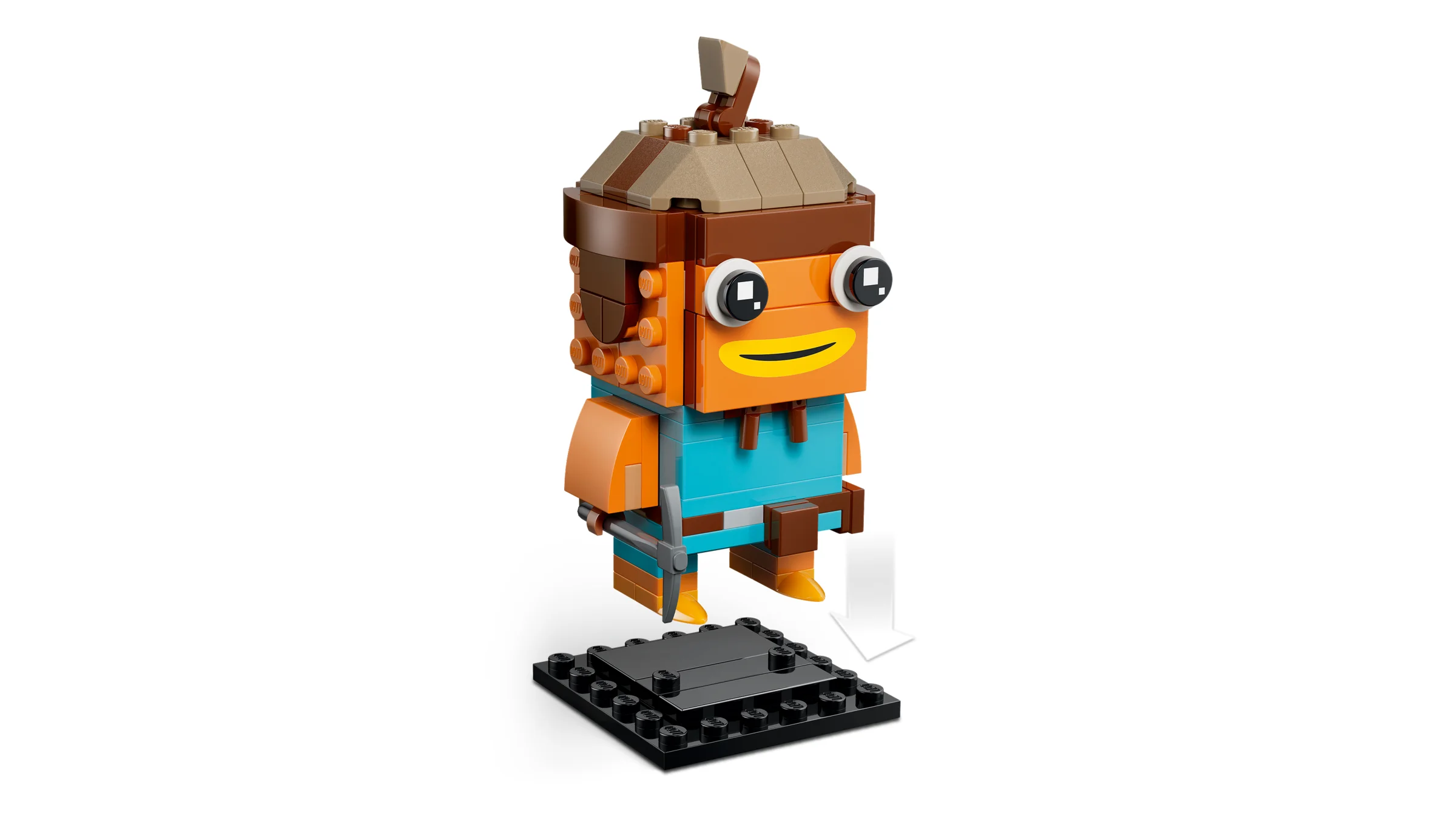 Figurina Fishstick BrickHeadz detaliată, cu aspect distinctiv și colorat.