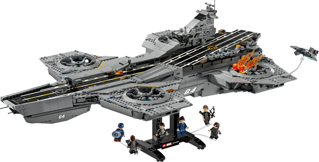 LEGO 76354 - Recenzie LEGO 76354 Helicarrier S.H.I.E.L.D.: Un colos Marvel pe biroul tău