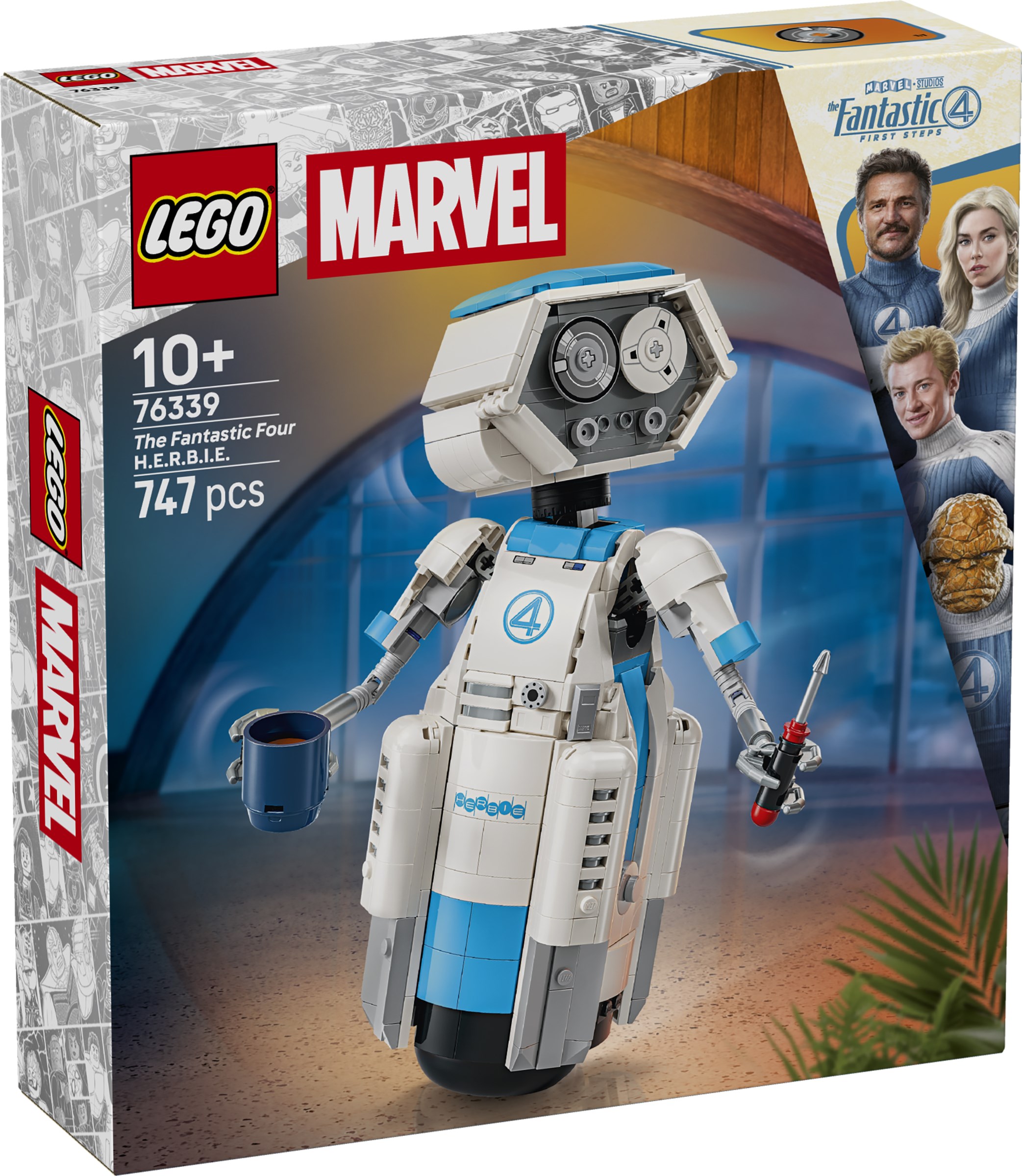 LEGO anunță 76339 The Fantastic Four H.E.R.B.I.E. – Companionul robotic al Primei Familii Marvel primește propriul set