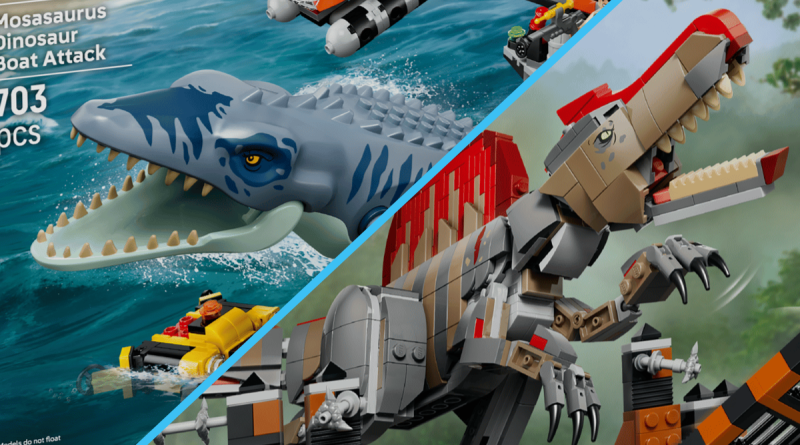 LEGO pregătește o schimbare majoră pentru Jurassic World în 2026: Spinosaurus și Mosasaurus își schimbă formatul