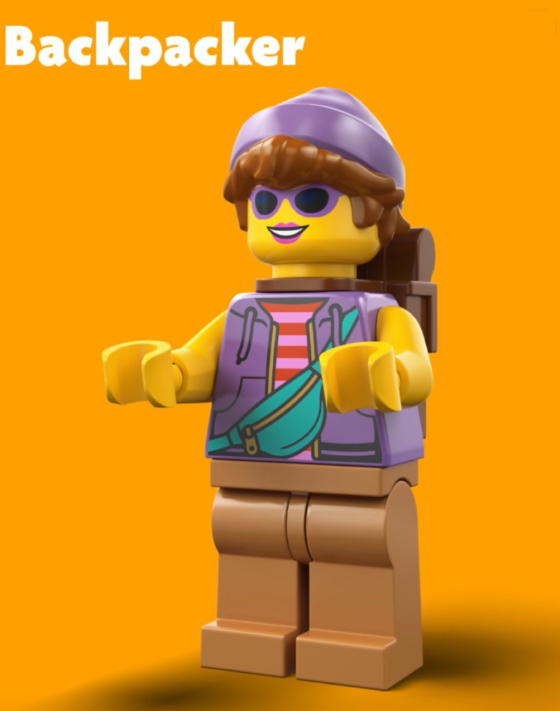 Primele imagini cu noile personaje tematice de călătorie LEGO Build a Minifigure pentru luna mai 2026