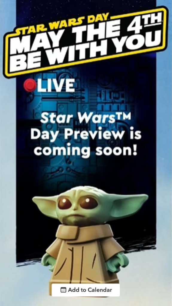 LEGO dezvăluie planurile pentru May the 4th 2026: Un set misterios Star Wars și premii exclusive pentru fani