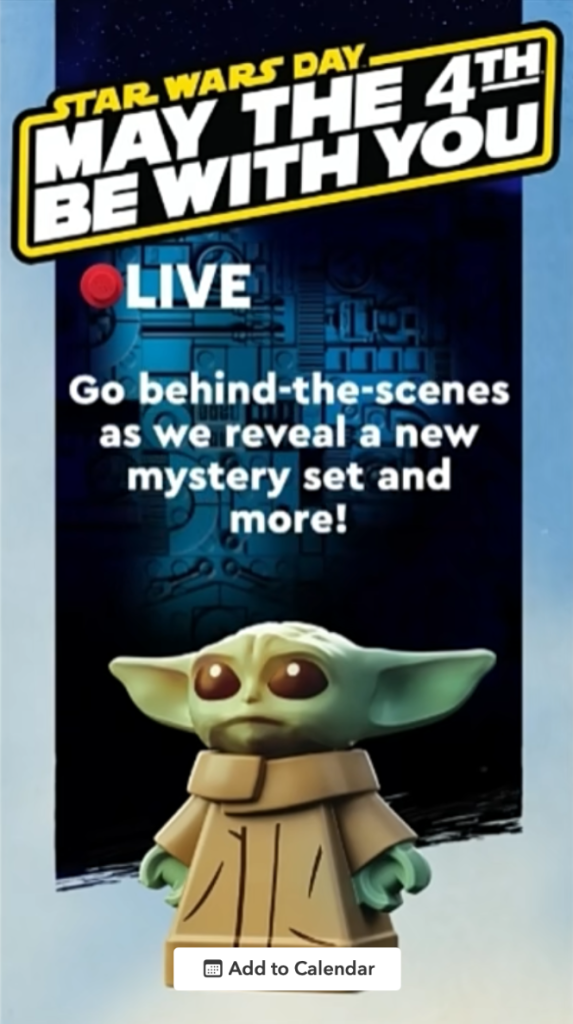 LEGO dezvăluie planurile pentru May the 4th 2026: Un set misterios Star Wars și premii exclusive pentru fani