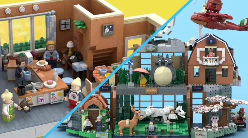 LEGO Ideas anunță noi finaliști: Proiectele Full House și Studio Ghibli ating pragul de 10.000 de susținători
