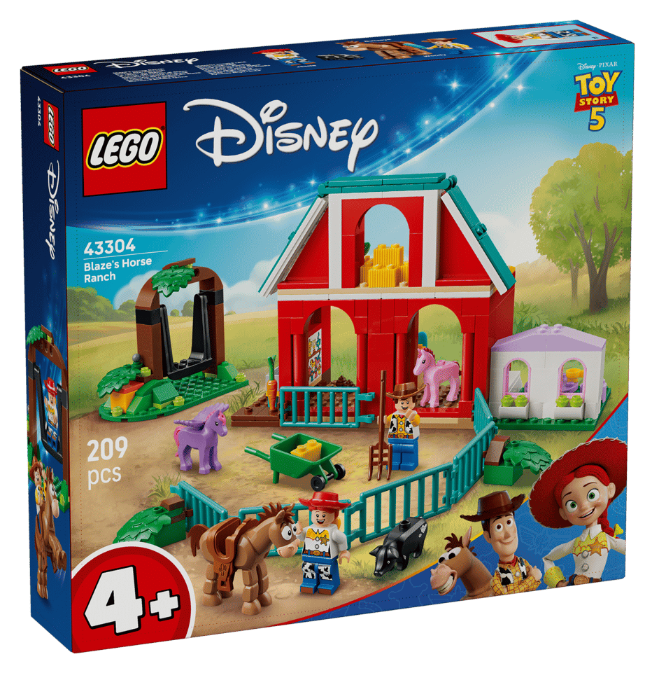 LEGO lansează 43304 Blaze’s Horse Ranch: Bullseye revine după o pauză de 16 ani în noua gamă Toy Story 5
