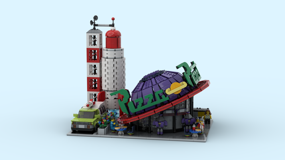 Cum să construiești propriul restaurant Pizza Planet folosind noile seturi LEGO Disney și programul BrickLink