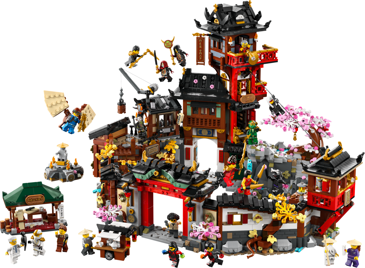 Detalii noi despre LEGO NINJAGO 71861 The Old Town: De la monument istoric la cartierul general al ticăloșilor în Dragons Rising Sezonul 4