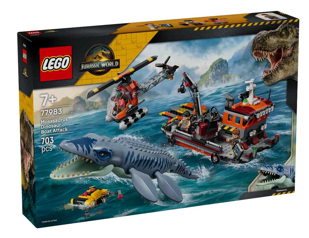 LEGO anunță gama de vară 2026 Jurassic World: Rebirth: Un nou Mosasaurus și seturi aniversare