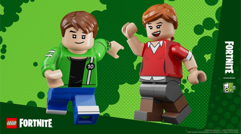 LEGO lansează primele minifigurine Ben 10 în universul LEGO Fortnite