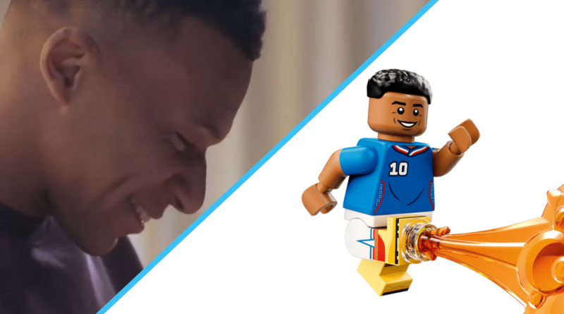 LEGO lansează setul 43013 Kylian Mbappé – Football Highlights: Starul francez își întâlnește propria minifigurină