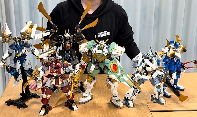 Primele imagini cu întreaga colecție LEGO NINJAGO Titan Mech: O armată colosală este acum completă