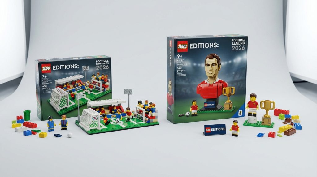LEGO anunță noi seturi dedicate pasiunii pentru sport: Seria LEGO Editions Football Highlights și Football Legend sosesc în 2026