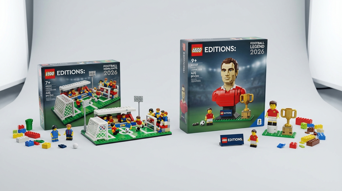LEGO anunță noi seturi dedicate pasiunii pentru sport: Seria LEGO Editions Football Highlights și Football Legend sosesc în 2026