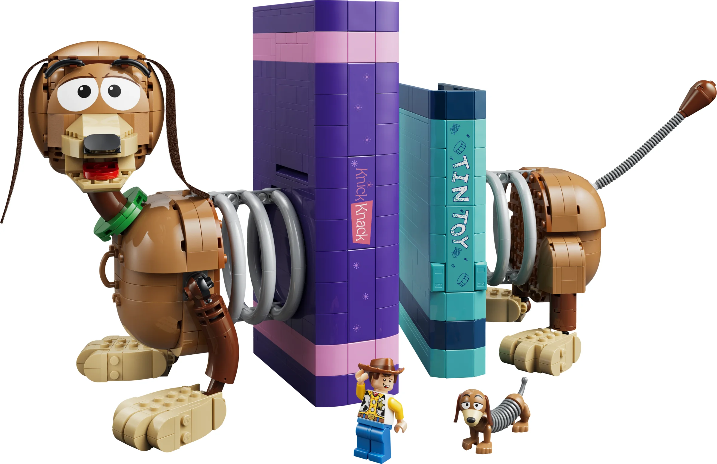 LEGO 43301 - LEGO 43301 Suporturi de Cărți Câinele Slinky din Toy Story: O piesă de colecție funcțională