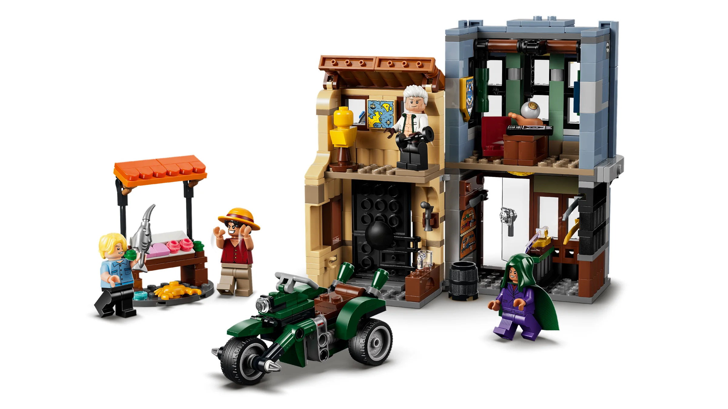 Prezentare detaliată a setului LEGO Showdown with Captain Smoker (75642).