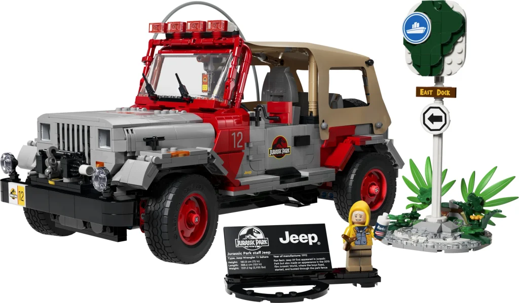 LEGO 77984 - Recenzie LEGO 77984 Jeep Wrangler Jurassic Park: O legendă din cărămizi