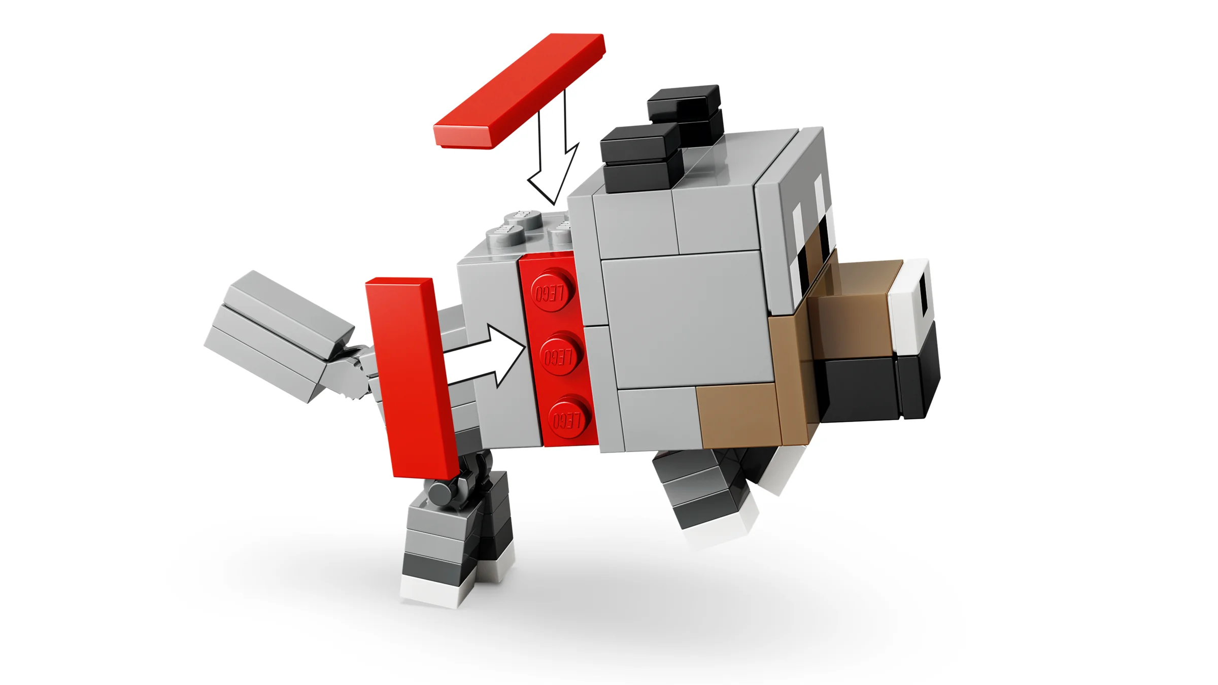 Detalii despre atașarea șeii și coamei la lupul Minecraft. Instrucțiuni de construcție.