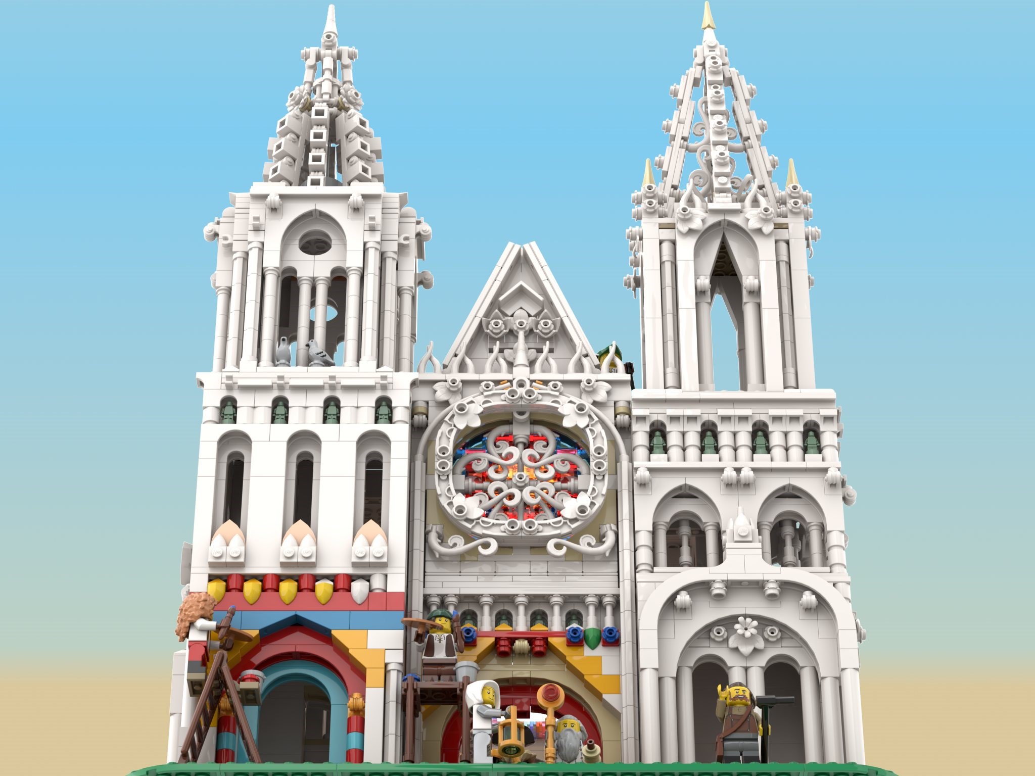 O capodoperă gotică în universul LEGO: Povestea proiectului Medieval Cathedral din BDP Series 11