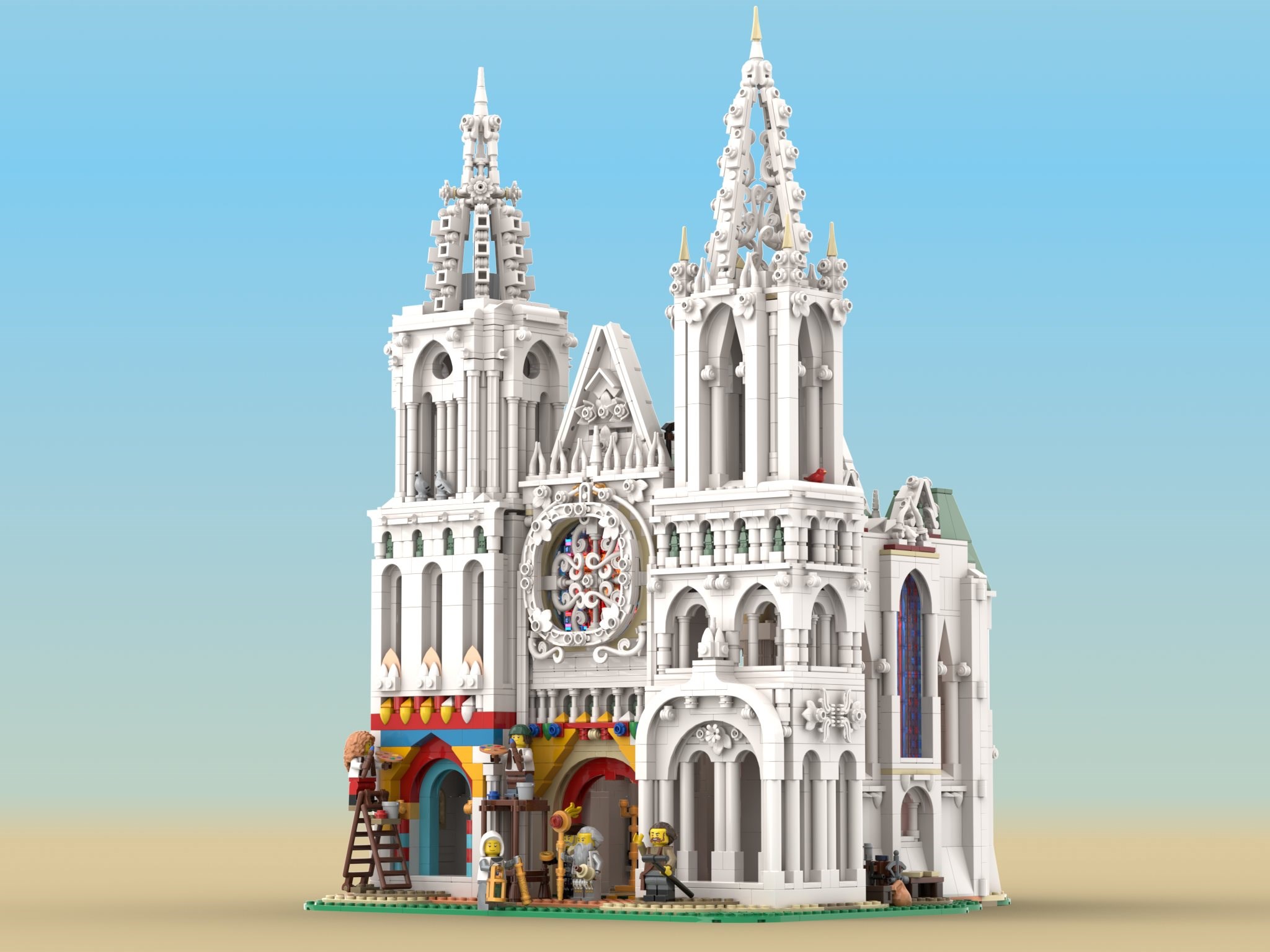 O capodoperă gotică în universul LEGO: Povestea proiectului Medieval Cathedral din BDP Series 11