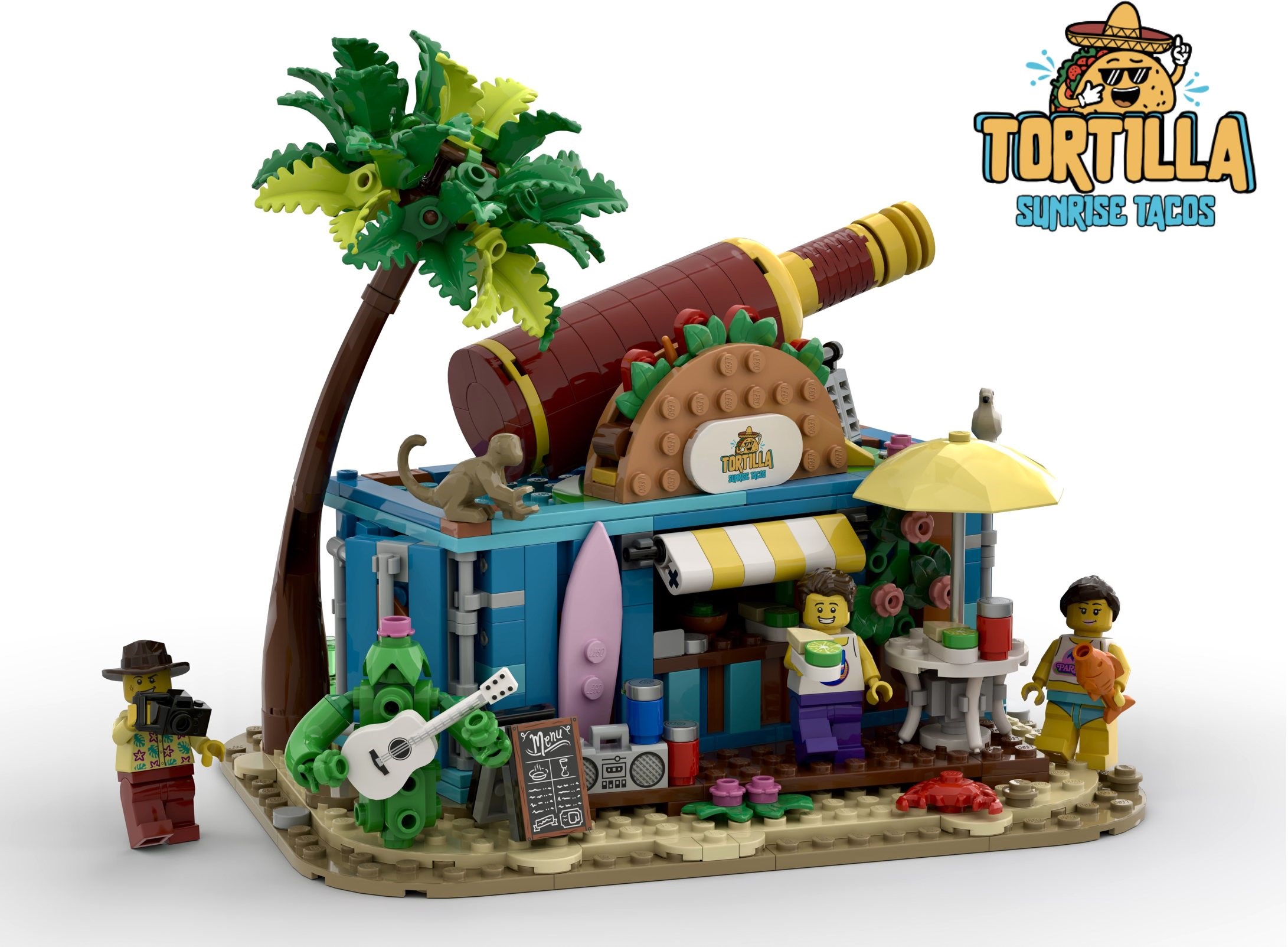 Detalii noi despre proiectul Tortilla Sunrise Tacos: O explozie de culoare în BrickLink Designer Program Seria 11